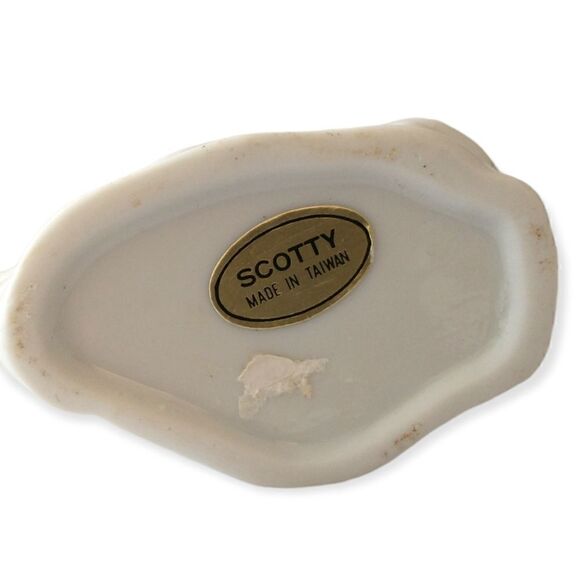 Vtg Atlanta GA Unicorn Toothpick Holder State Souvenir Ceramic Horse White Gold. - Picture 4 of 16